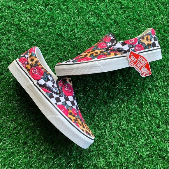 Vans Classic Slip On Rose Checkerboard - Picture 5 of 7